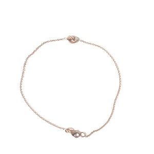 Ariel Gordon “Love Knot” bracelet in rose gold